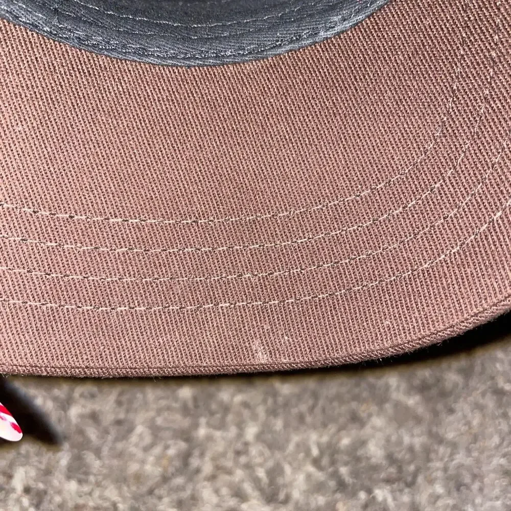 John Hatter Co Hat Cap Snap Back Mesh Trucker Brown Legend Baseball Snap Back